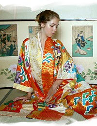 japanese silk wedding kimono