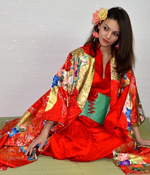 japanese silk wedding kimono