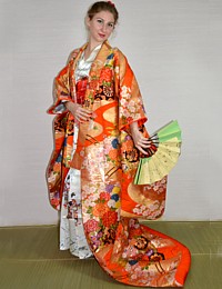 japanese woman's wedding kimono gown. The Kimono From Japan Online Store